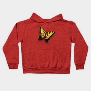 Real Butterfly Yellow Kids Hoodie